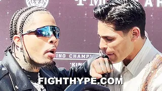 GERVONTA DAVIS PUNCHES RYAN GARCIA DURING EXPLOSIVE FACE OFF IN LA