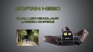 Sofirn HS20 LH351D + XHP50.2 headlamp review with night shots and runtime graphs