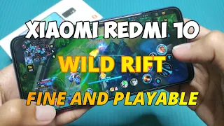 League of Legends Wild Rift in Xiaomi Redmi 10 (Hand Cam)