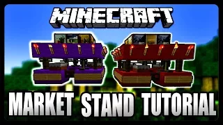 Minecraft: How To Build A Market Stand Tutorial