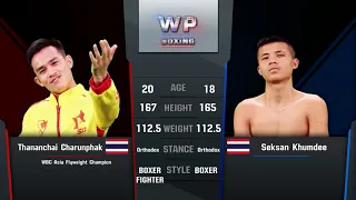 Full-Fight | Thananchai Charunphak ธนันท์ชัย จรูญภักดิ์ vs Seksan Khumdee เสกสรรค์ คุ้มดี |