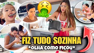 FIZ O ALMOÇO NA CASA NOVA PELA PRIMEIRA VEZ! *OLHA ISSO* 👀🗣️😂