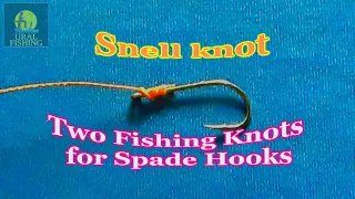 Two Fishing Knots for Spade Hooks (snell knot) | Ural Fishing
