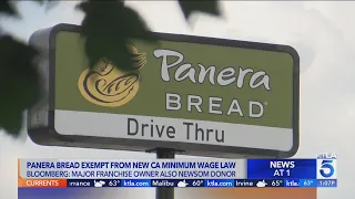 Panera Bread exempt from following California’s new minimum wage law due to relationship with Newsom