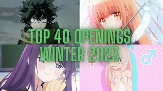 My Top 40 Anime Openings Winter 2023 | ItZGonza07