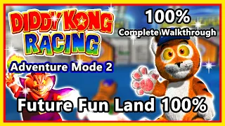 Diddy Kong Racing - 100% Complete Walkthrough | Adventure Mode 2 | Future Fun Land 100% & Credits 2