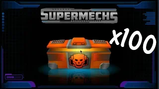 Supermechs⛅ Opening x100 😃 Premium Boxes 📦 (HUGE)