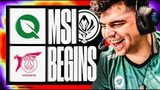 MSI BEGINS FLYQUEST TAKES ON PSG - LCS VS PCS - MSI 2024 - CAEDREL