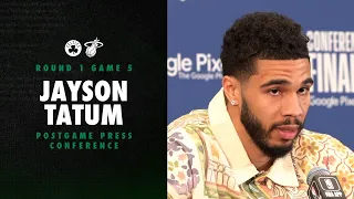 Jayson Tatum Full Postgame Media Availability | Game 5 vs Miami Heat | NBA Eastern Conference Finals