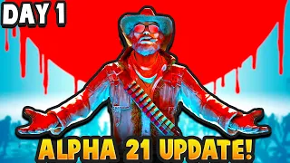 Alpha 21 Unleashed! (Day 1) -Survive the Zombie Apocalypse in 7 Days to Die Alpha 21 Gameplay Part 1