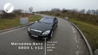 Mercedes Benz S600 L V12 Top Speed  @TopSpeedGermany