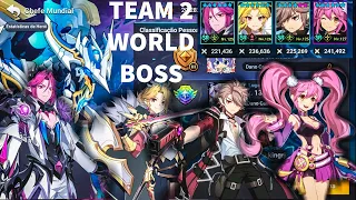 Team 2 World Boss Harkion! Grand Chase Mobile.