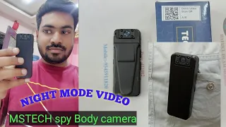 MSTECH Spy body  wifi pocket Camera wireless with 64 gb SD card. Best night vision Camera under 5000