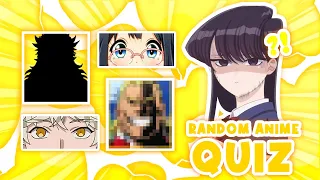 RANDOM ANIME QUIZ - PART 1 | GUESS THESE 30 RANDOM ANIME QUIZ | Anime Quiz