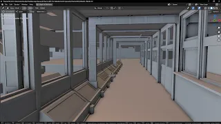 Lab section security system - Blender VR spacecraft spaceship game map space travel engineer