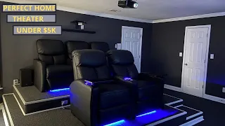 DIY HOME THEATER 2020| FROM BASEMENT TO 4K CINEMA ROOM ON A BUDGET| ANTIONETTE LEE