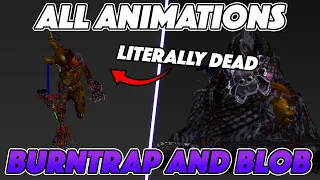 BURNTRAP ALL ANIMATIONS (DEATH ANIMATION + BLOB) - Five Nights At Freddy's Security Breach
