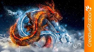Fire And Ice - 3D Speed art (#ZBrush, #Photoshop) | CreativeStation