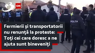 Fermierii și transportatorii nu renunță la proteste: Toți cei care doresc a ne ajuta sunt bineveniți