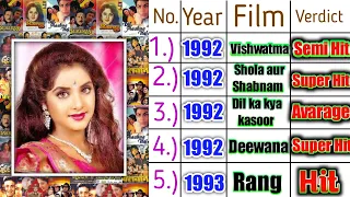 Divya Bharti movies list, Divya Bharti 1992 to 1993 All movies list, verdict, Box office collection