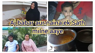 AJ BABAR AUR NAINA EK SATH MILNE AAYE||NAINA KI RUBINA MEER VLOGS