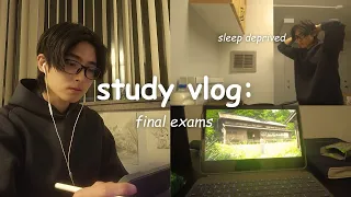study vlog | final exams week, late night studying, uni life