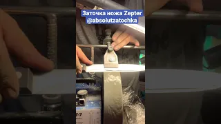 Профессиональная заточка ножа Zepter, (Зептер). Заточка тормек, шведский станок с водным охлаждением