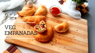 Vegetarian empanada recipe/how to make empanadas/baked empanadas/empanadas recipe