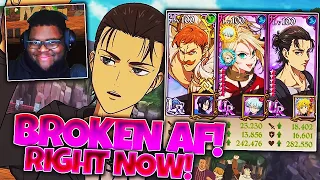 EREN JAEGER IS STRONGER THAN EVER RIGHT NOW IN PVP! THE MOST BROKEN HUMAN TEAM IN THE GAME! 7SDGC