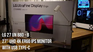 LG 27" UN 880 -B ULTRAFINE ERGO ARM 4K MONITOR   REVIEW THOUGHTS WHY 27" OVER 32"