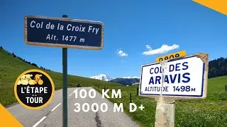 SUR LES ROUTES DE L'ETAPE DU TOUR CYCLO 2018 : Colombière, Croix-Fry et Aravis