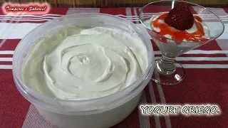 YOGURT GRIEGO con solo 3 ingredientes, saludable y muy fácil, el mejor.