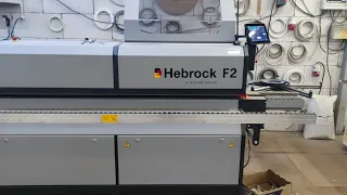 HEBROCK F 2 . обзор кромкооблицовочного станка