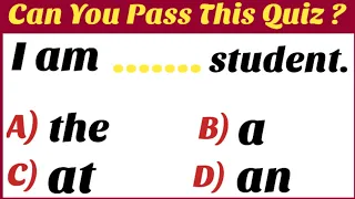 Mixed English Grammar Quiz: CAN YOU PASS THIS QUIZ?