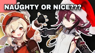 Would GENSHIN IMPACT Characters Be On The NAUGHTY Or NICE List?