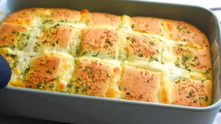 Easy Cheesy Garlic Bread in 4 Steps!Cheesy Garlic Bread Recipe|Garlic bread recipe from scratch!