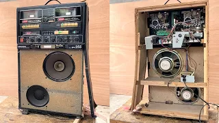 Restoration double cassette/8track karaoke player