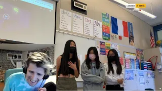 xqc reacts to xqc french class project presentation