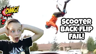 My First Scooter BACKFLIP! @CaidenBMX