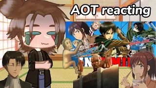 AOT reacting to ~AOT in 9 mins~ //AOT Season 1 spoilers//