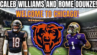 CHICAGO BEARS SELECT CALEB WILLIAMS AND ROME ODUNZE! FUTURE SO BRIGHT YOU GOTTA WEAR SHADES!