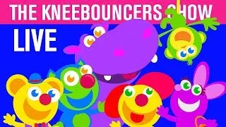 Learning Shapes, Colors, Numbers, Letters, & Nursery Rhymes | KneeBouncers Live