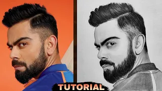 How to draw Virat Kohli Step by Step | Drawing Tutorial | YouCanDraw