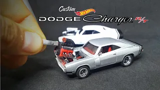 Dodge Charger 1970 V8 Supercharger Custom Hot Wheels