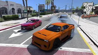 GTA 5 - REAL LA STREET LIFE - DODGE CHALLENGER DEMON WITH HYCADE BODY KIT - LA REVO #33