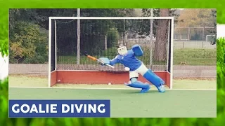 Field Hockey Goalkeeper Diving - Goalkeeper Technique | HockeyheroesTV