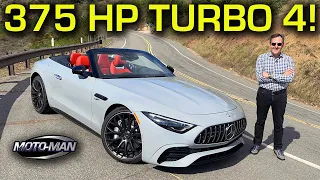 Dropping a Turbo 4 in the Mercedes AMG SL 43 is not the horror show you would expect!