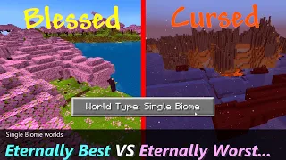 Creating The Worst Minecraft World ─ don't create these Single Biome worlds...