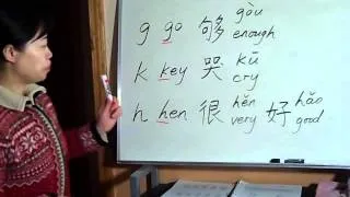 Pinyin Initials g,k,h