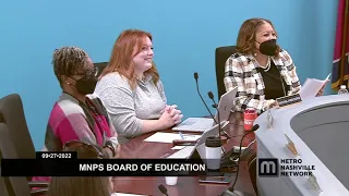 09/27/22 MNPS Board of Education